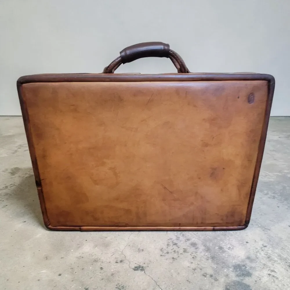 VTG Hartmann Luggage Briefcase Leather Brown Belting USA Executive Business
